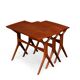 Set of 3 nesting tables by Johannes Andersen for CFC Silkeborg, 1960s