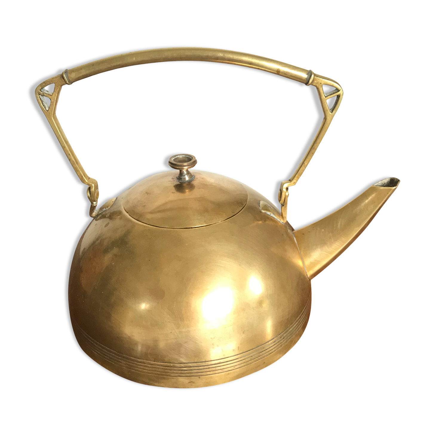 Art Deco brass kettle
