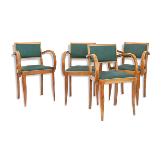 4 Vintage bridge armchairs from the 1950s