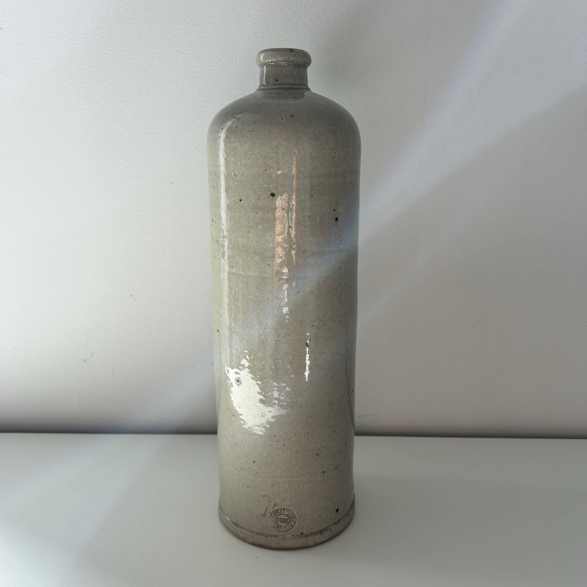 Large stoneware bottle
