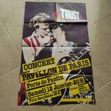 Poster of the trust concert of january 12, 1980 of 120 x 75 cm very rare