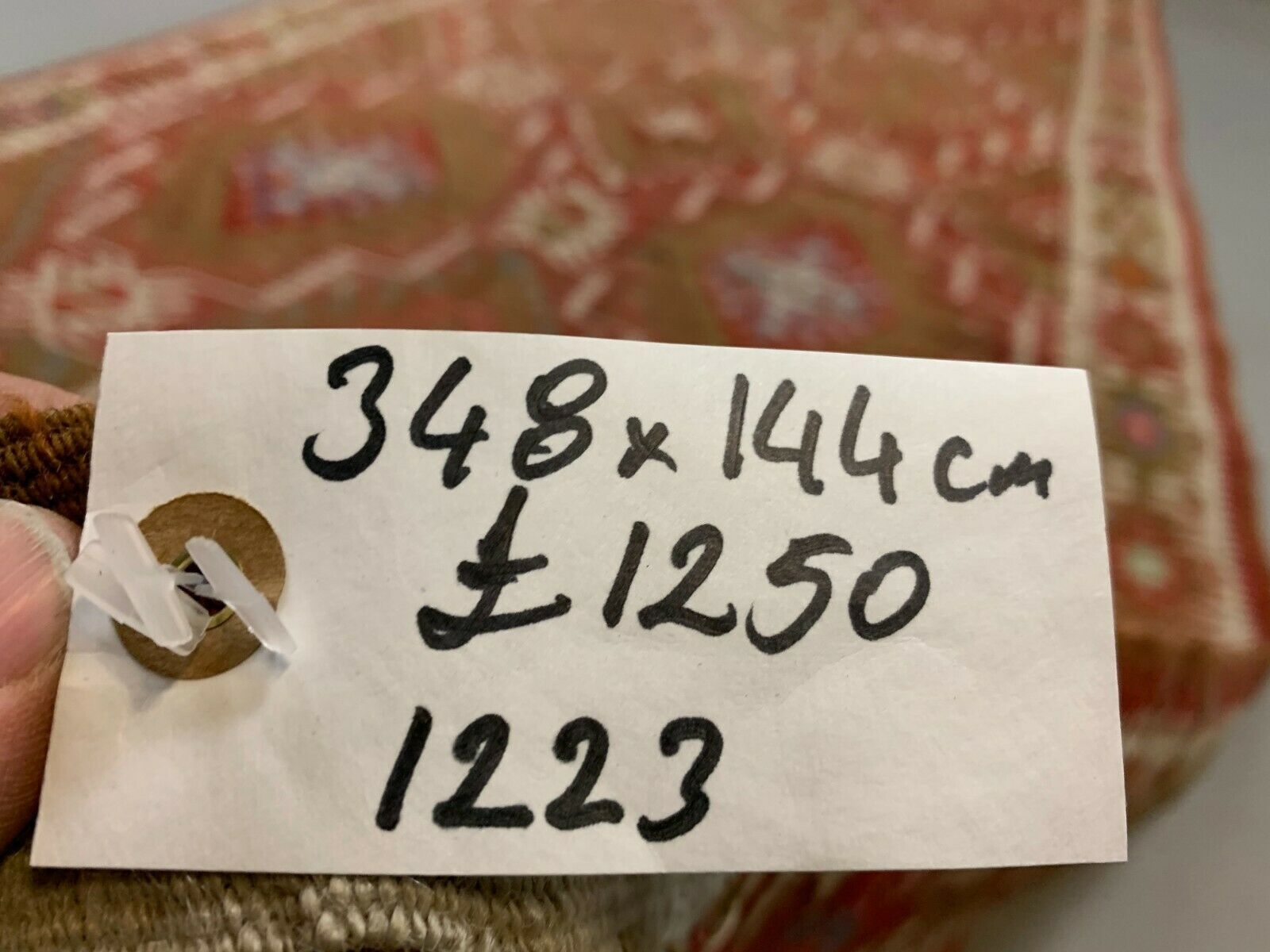 Turkish kilim 348x144 cm wool