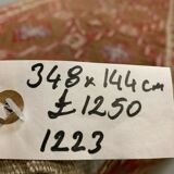 Turkish kilim 348x144 cm wool