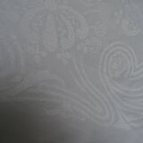 Old damask tablecloth 270 x 150 monogram MP