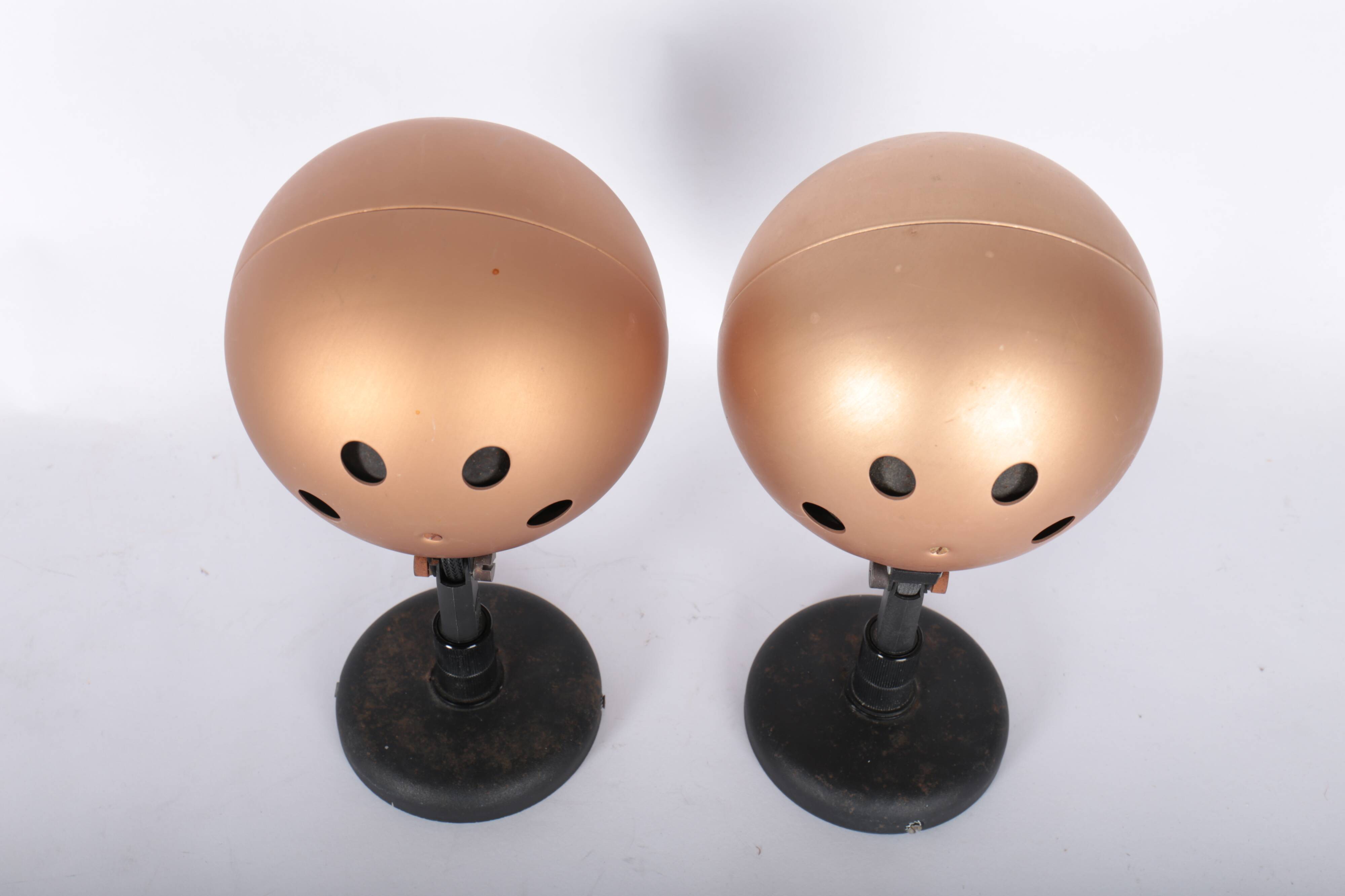 Pair of vintage LITA Eyeball wall lights, 1970s