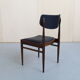 4 Dining Chair in Rosewood and Leatherette by AWA, 1960s