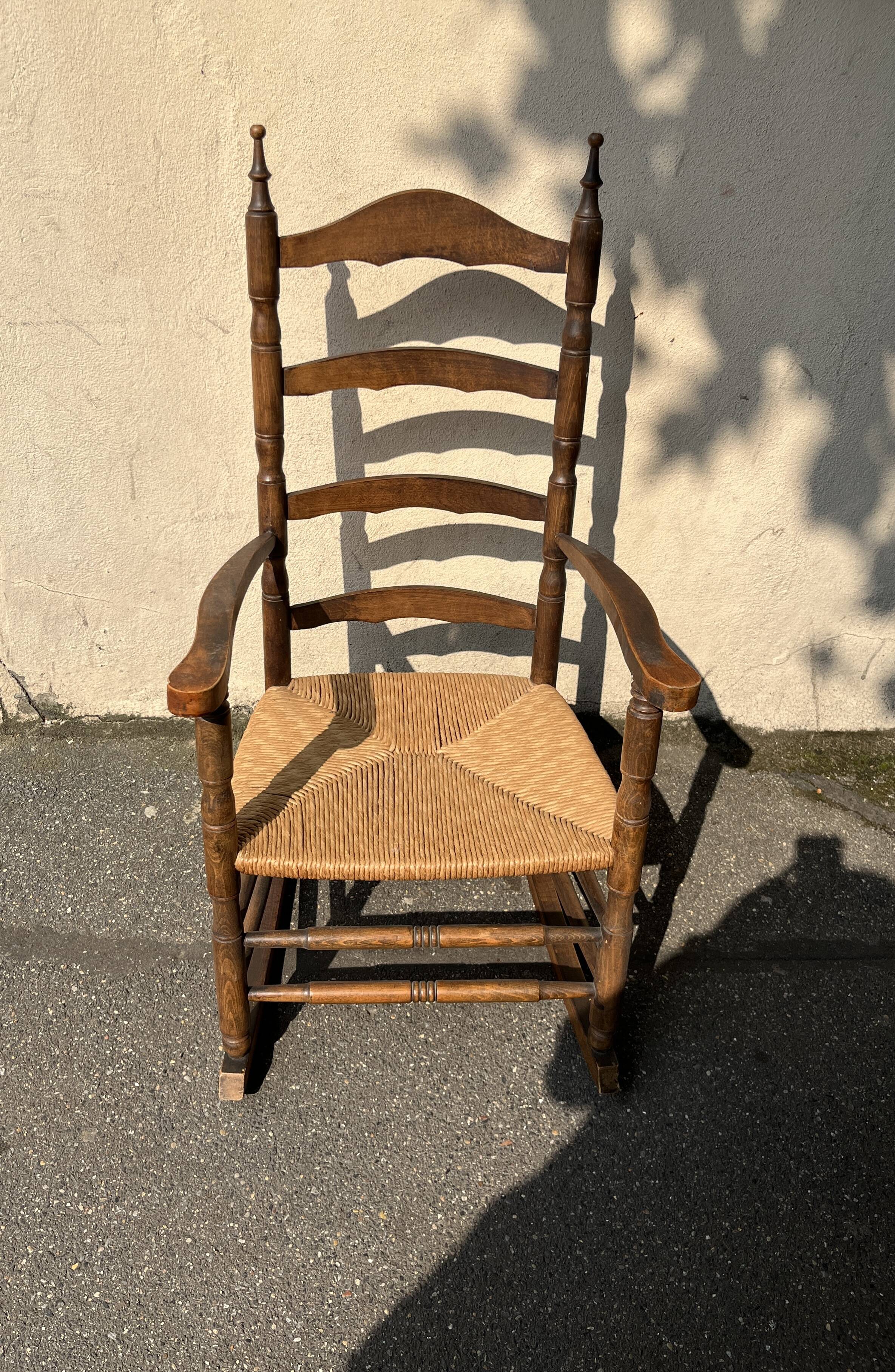 Wooden rocking chair
