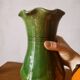 Glazed terracotta vase