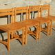 4 wooden chairs in Scandinavian style by André Sornay - dlg de Regain / Perriand