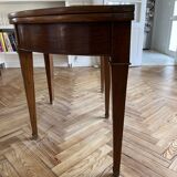 Directoire half-moon walnut dining table