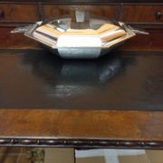 Plat Art Déco 1930 métal argenté