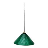 Suspension cône opaline verte
