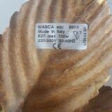 Golden metal flower ceiling Masca 40 cm