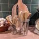 Set of 25 horn and stainless steel knives