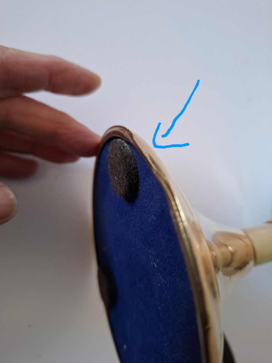 Vintage tulip base brass lamp