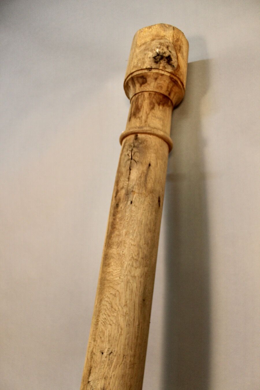 Pair of oak columns