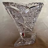 Vintage cut crystal vase