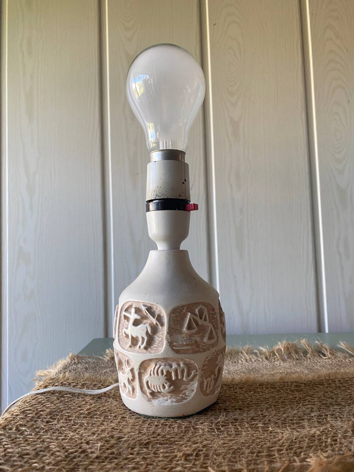 Tremaen pottery lamp base 70s Scandinavian