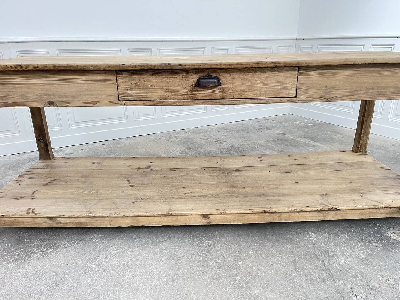 Old pine draper's table