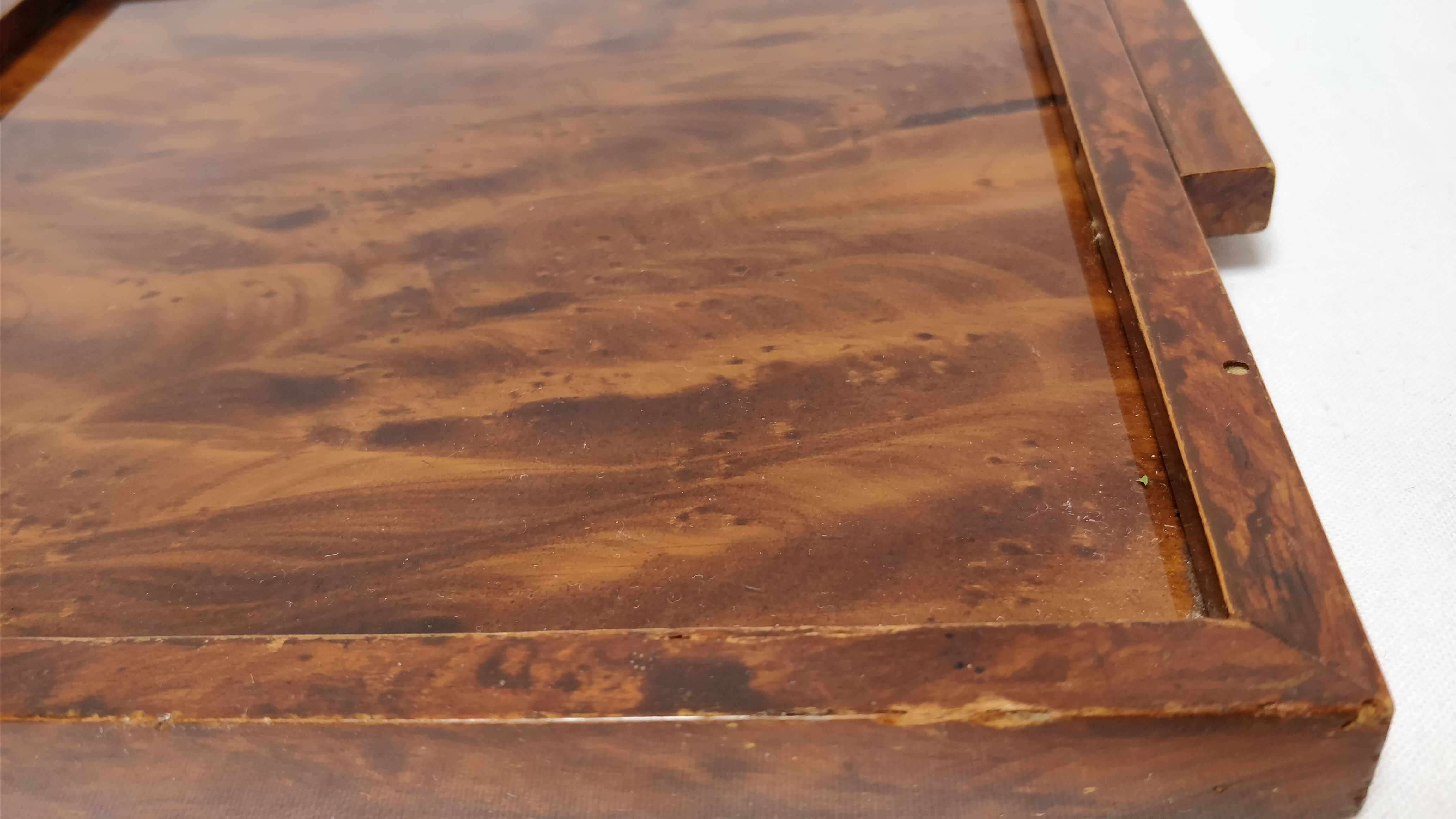 Plateau et pots en bois