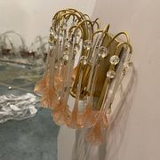 Pink Murano Glass Flower Sconces 1970’s