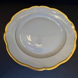 Round dish in fine Limoges porcelain