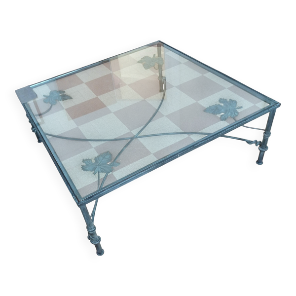 Table basse en fer forgé