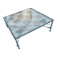 Wrought iron coffee table structure