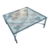 Wrought iron coffee table structure