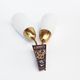 hollywood regency double wall lamp Kamenicky Senov, Czechoslovakia, 1970s