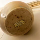 Stoneware long neck vase