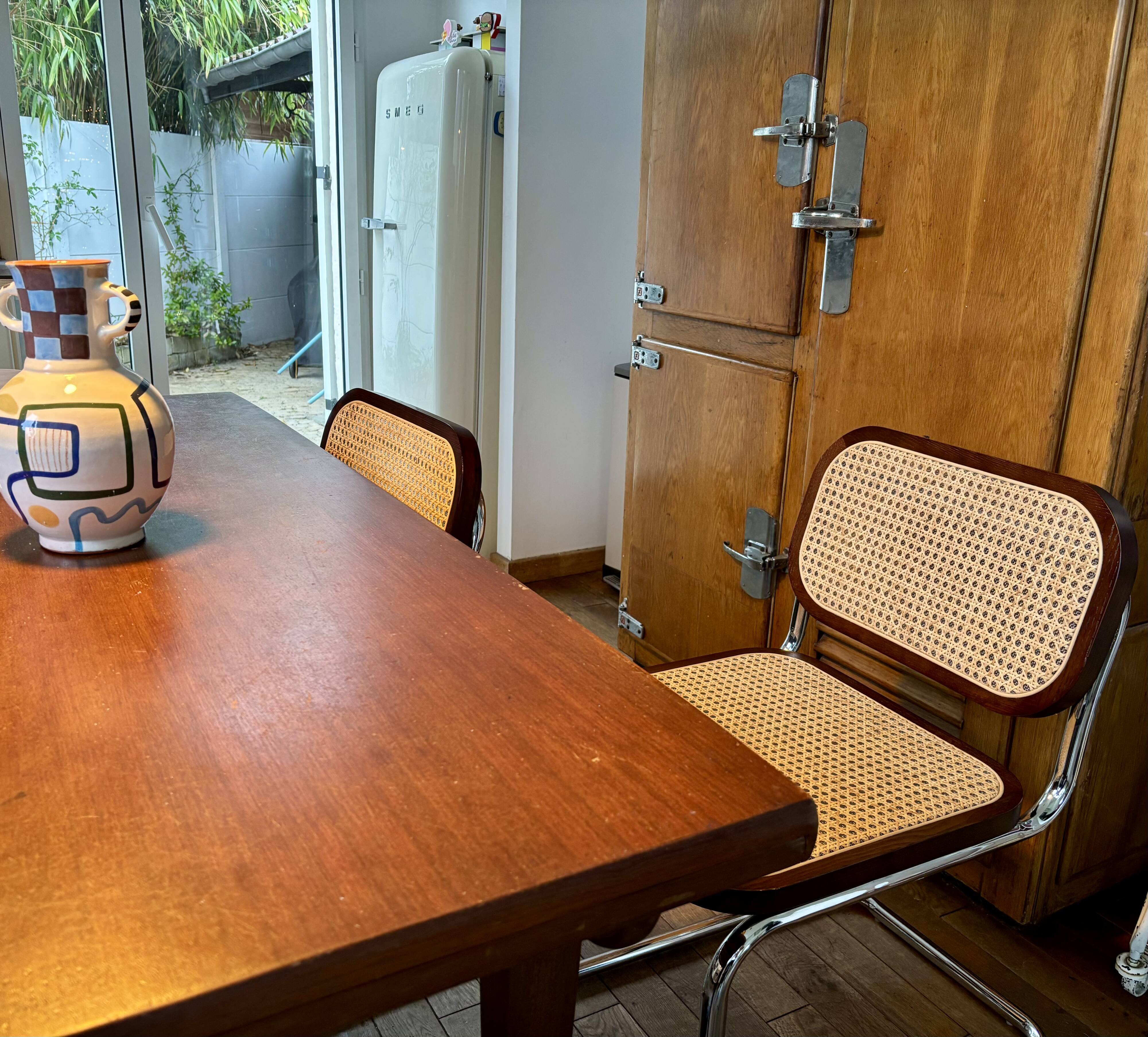 4 dining chairs in rattan Tento