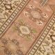 4x7 Cream & Brown Turkish Vintage Rug 120x211Cm SK 22198