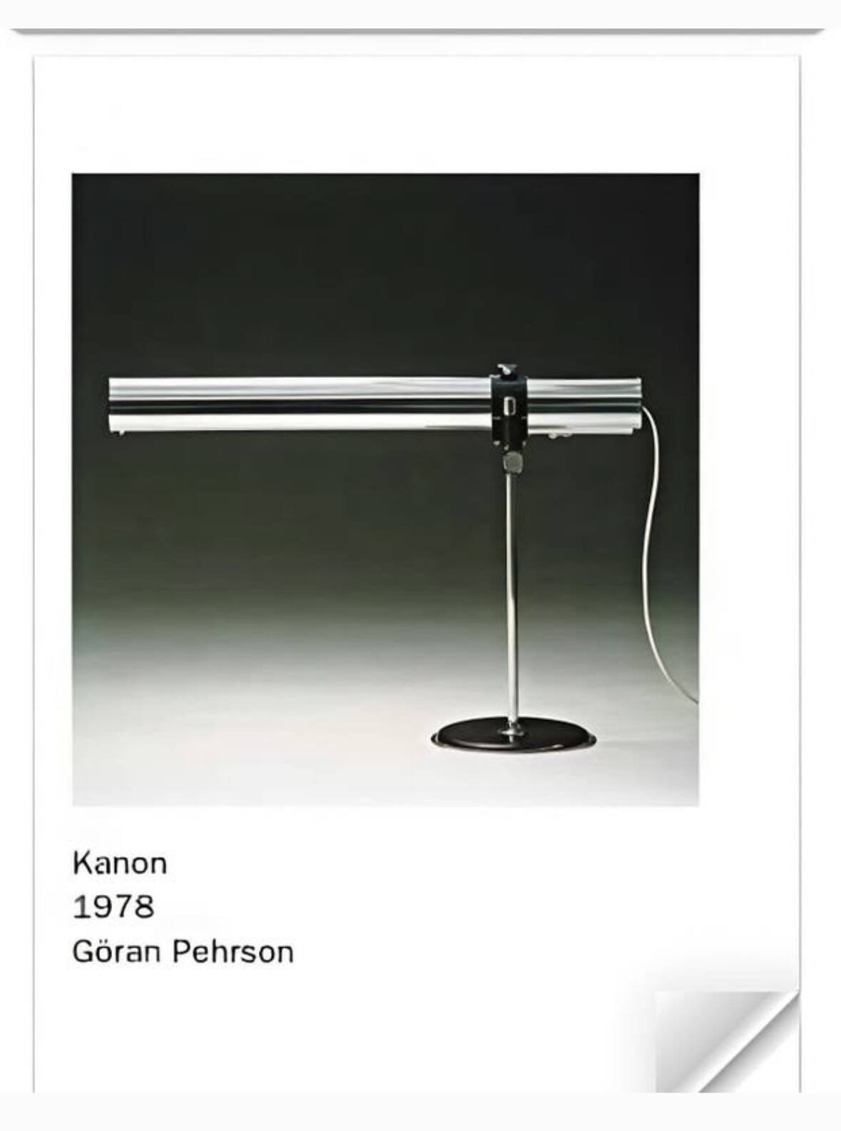 XL brass desk lamp by Göran Pehrson for Ateljé Lyktan, model Kanon, 1978