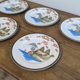 Ancienne assiette en porcelaine de Chine Hayasi Kutani
