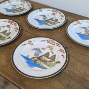 Ancienne assiette en porcelaine de Chine Hayasi Kutani