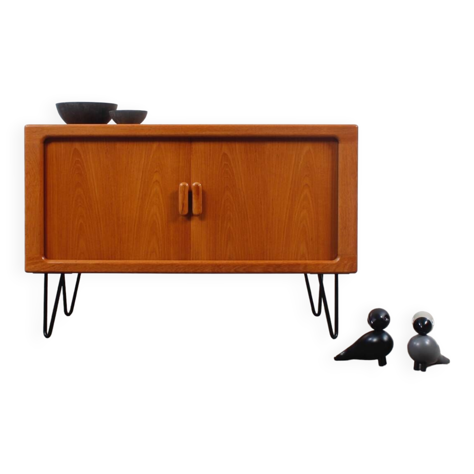 Buffet vintage en teck Dyrlund épingle à cheveux danois milieu du siècle 60