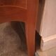 Commode galbée en loupe d'orme et bronze