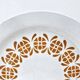 Old Hollow Dish Art Deco Sarreguemines Earthenware Decor Orange Flowers D 28cm