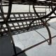 Riveted wrought iron garden bench