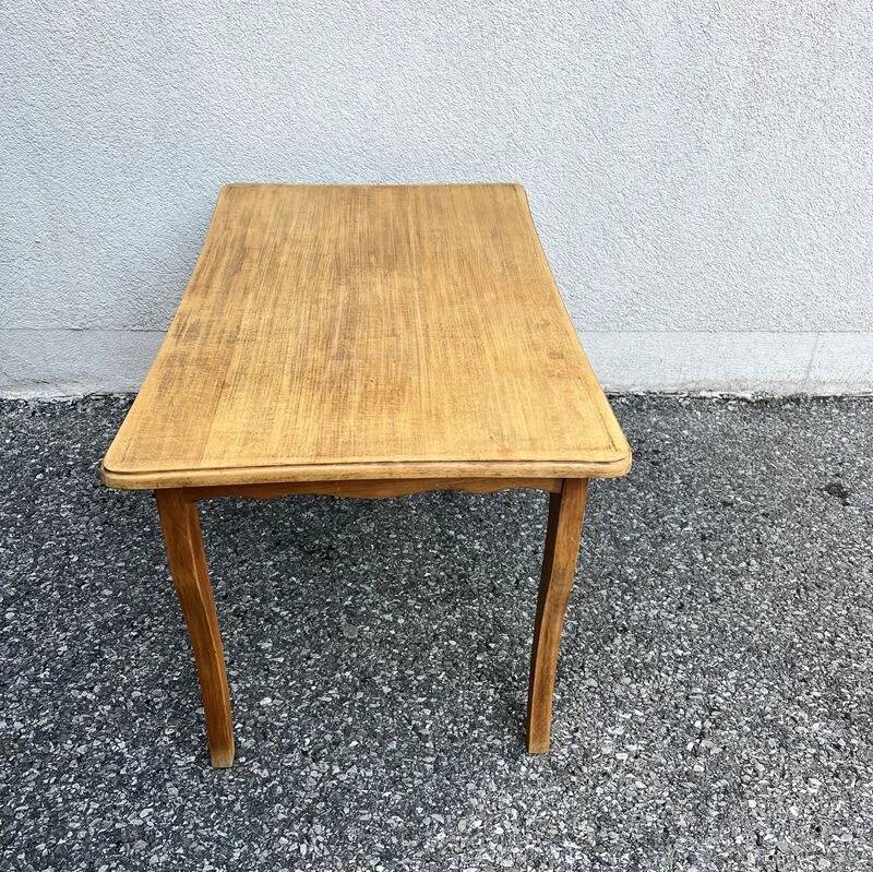Natural wood coffee table