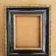 Lot of 3 old gilded and black frames