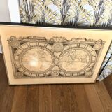 Planisphere on leather