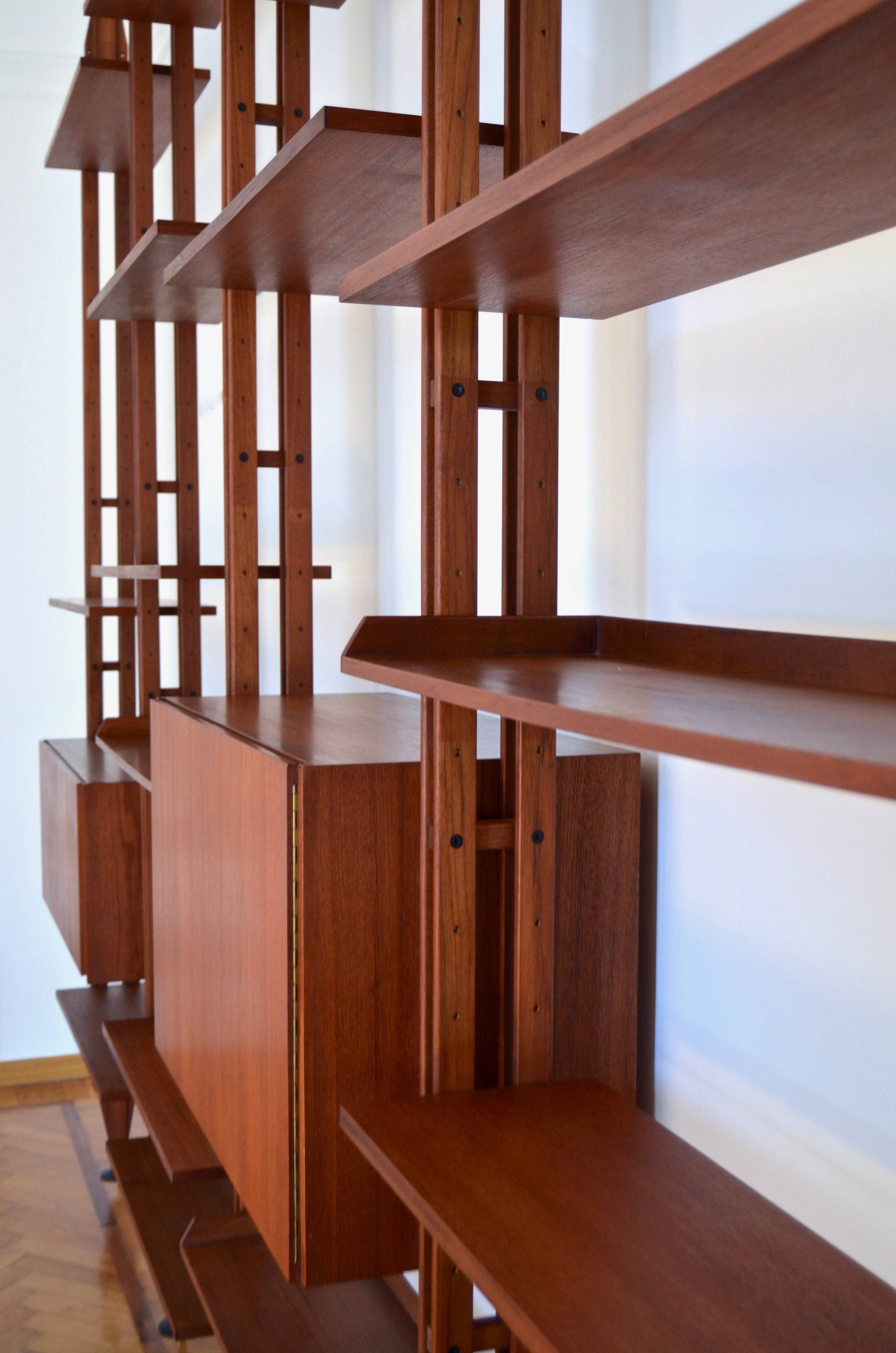 Midcentury Franco Albini For Poggi Italian Floor To Ceiling