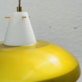 Suspension Philips vintage style Louis Kalff mustard