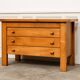 Commode Maison Regain in solid elm, 1960s.