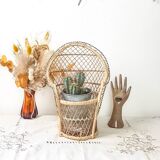 Emmanuelle miniature rattan chair