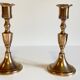 Pair of Scandinavian candle holders by scandia malm, Sweden