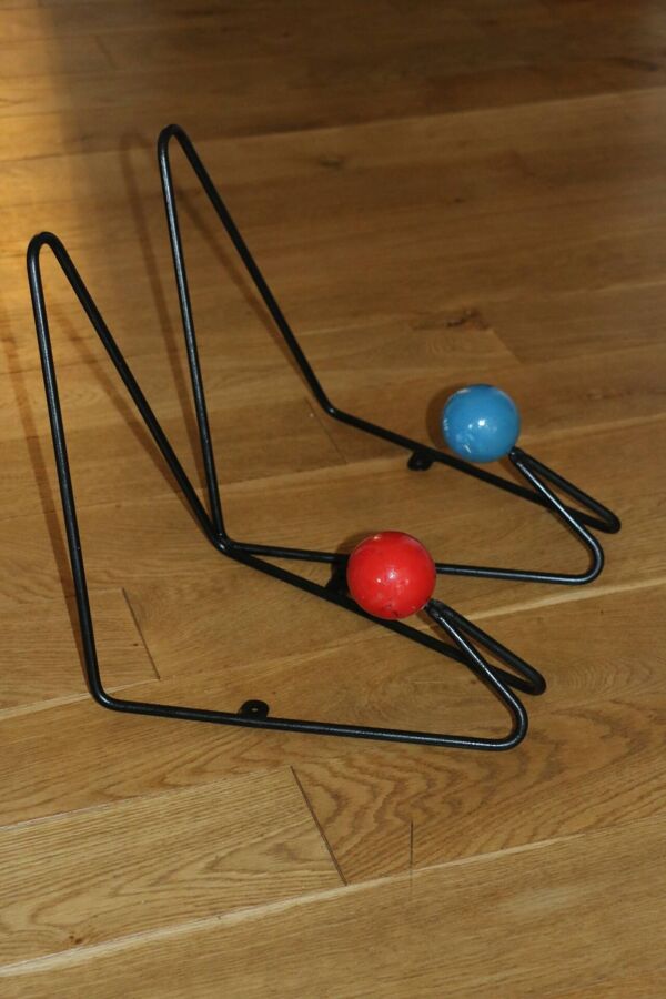 Patère roger feraud 2 boules 1950