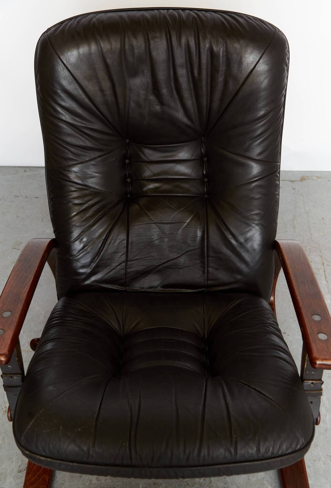Fauteuil scandinave vintage avec ottoman par Arnt Lande pour Westnofa, anné